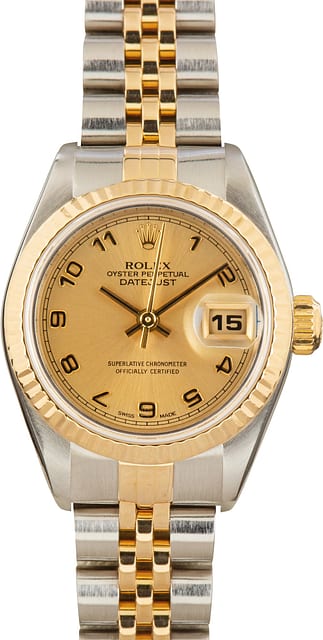 Pre-Owned Lady Rolex Datejust 79173 Champagne Dial