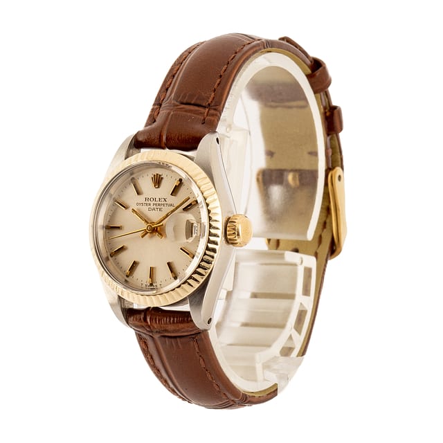 Pre-Owned Lady Rolex Date ref 6917 Champagne Dial