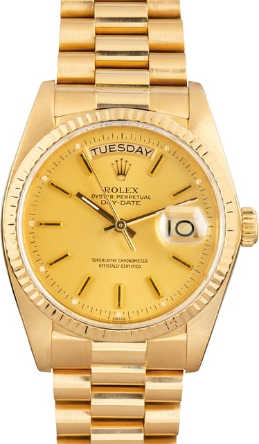 Pre-Owned Rolex Day-Date 36 Ref 18038 Champagne