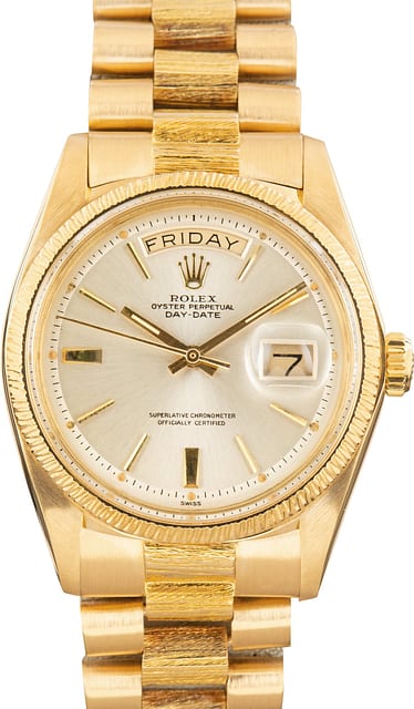 Pre-Owned Rolex Day-Date 36 1807 Silver Dial