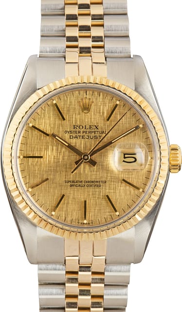 Pre-Owned Rolex Datejust ref 16013 Champagne Dial