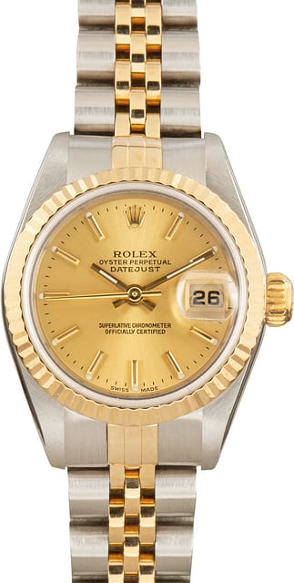 Pre-Owned Lady Rolex Datejust ref 79173 Champagne Dial