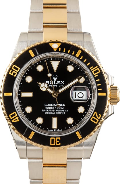 Pre-Owned Rolex Submariner 126613 Steel & 18k Gold Black Dial