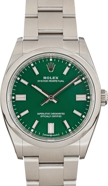 Pre-Owned Oyster Perpetual 36 126000 Green Dial