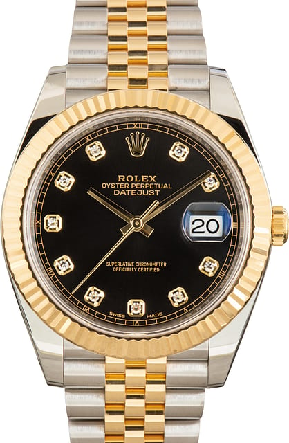 Pre-Owned Rolex Datejust 41 Diamond Dial ref 126333
