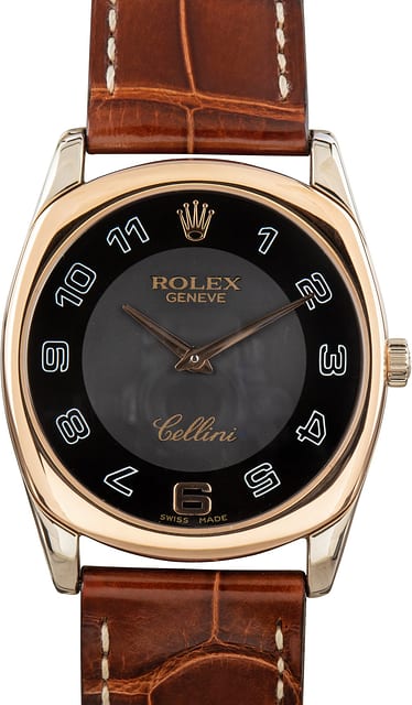 Pre-Owned Rolex Danaos Cellini ref 4233 Rose & White Gold