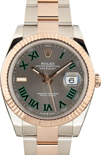 Pre-Owned Rolex Datejust 41 Two Tone ref 126331 Wimbledon Dial