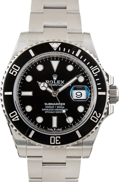 Used Rolex Submariner Black Dial & Bezel Ref 126610