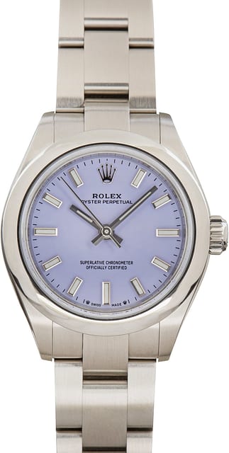 Pre-Owned Lavender Dial Rolex Oyster Perpetual 28 Ref 276200