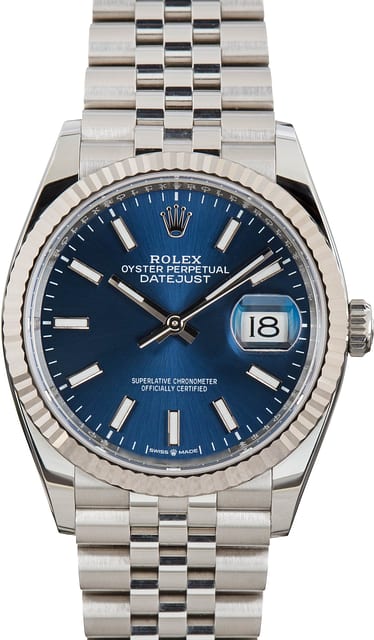Used Rolex Datejust 36 Blue Dial 126234