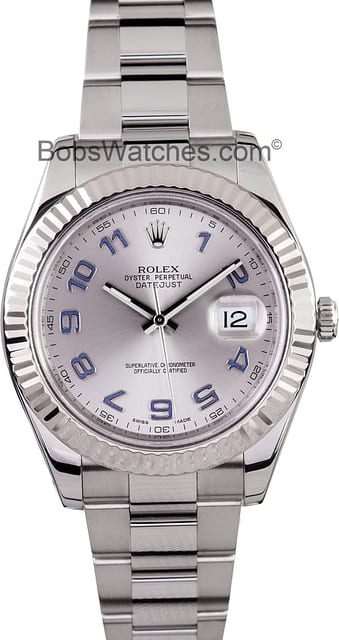Rolex DateJust II 116334, Satin Gray Dial
