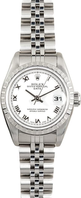 Ladies Rolex Date 79240 White