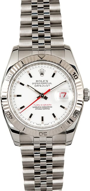Datejust Rolex Thunderbird 116264 White Dial