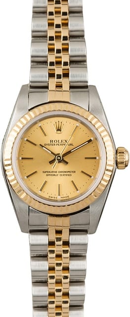 PreOwned Rolex Oyster Perpetual 76193 Two Tone
