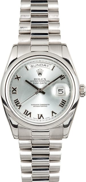 Platinum Rolex Day-Date 118206 President