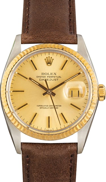 Pre-Owned Champagne Dial Rolex Datejust 36 ref 16013
