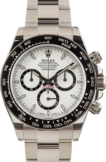 Used White Chronograph Dial Rolex Daytona 126500