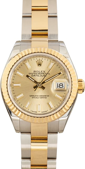 Pre-Owned Lady Rolex Datejust 279173 Champagne Dial