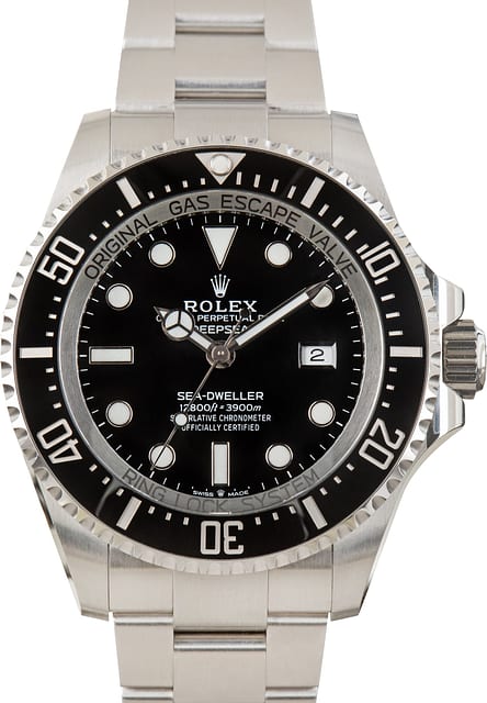 Pre-Owned Rolex Sea-Dweller Stainless Steel Ref 126660 Black Dial