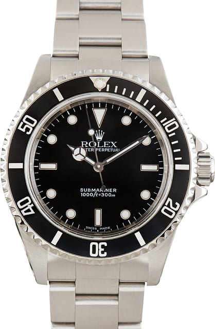 Pre-Owned Rolex Submariner Ref 14060 Black Dial