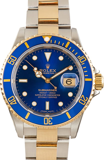 Pre-Owned Rolex Submariner Bluesy 16613