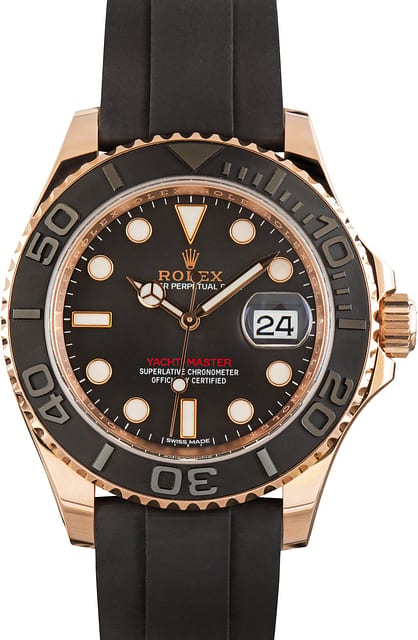 Used Men's Rolex Yacht-Master Ref 116655 Black Dial