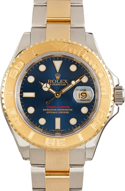 Pre-Owned Rolex Yacht-Master 40 Ref 16623 Blue Superluminova Dial