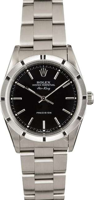 Rolex Air-King 14010 Black Dial