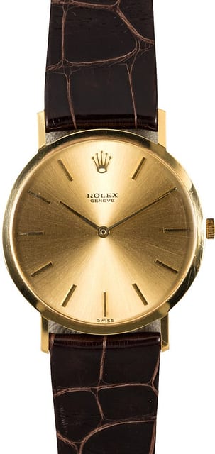 Pre-Owned Rolex Date ref 1500/8 Leather Strap