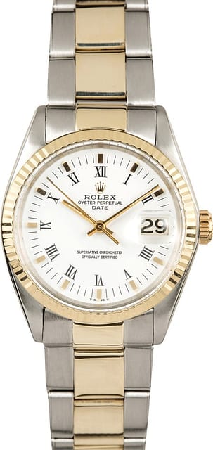 Rolex Date 1500 Two Tone Oyster