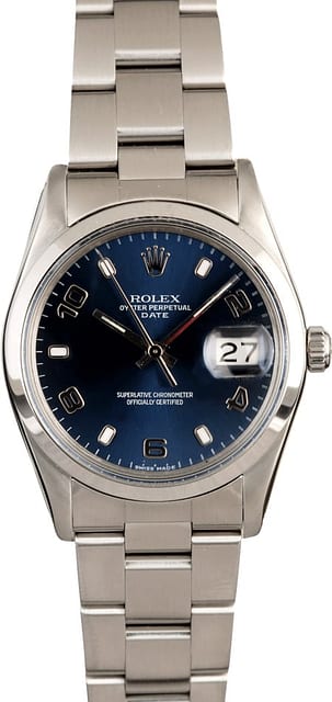 Rolex Date 15010 Blue Dial