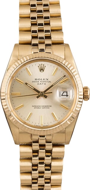 Pre Owned Rolex Date 15037 Jubilee Bracelet