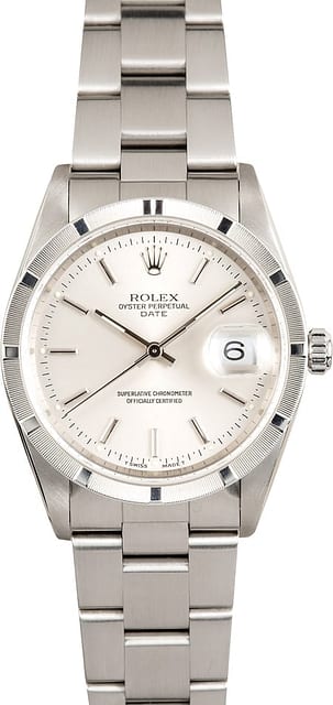 PreOwned Rolex Date 15210 Steel Oyster