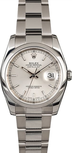 Unworn Rolex Datejust 116200 Steel Oyster
