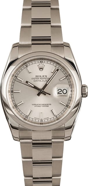 Pre-Owned Rolex Datejust 116200 Stainless Oyster