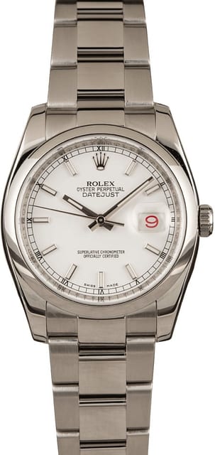 Pre-Owned Rolex Datejust 116200 Luminous Markers