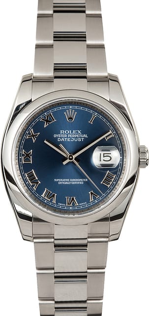 Rolex Datejust 116200 Blue Roman