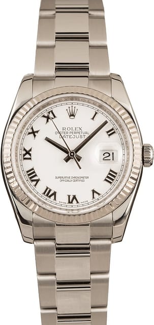 Rolex 116234 White Gold Bezel