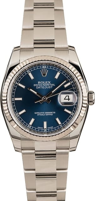 Pre-Owned Rolex Datejust 116234 Luminous Dial