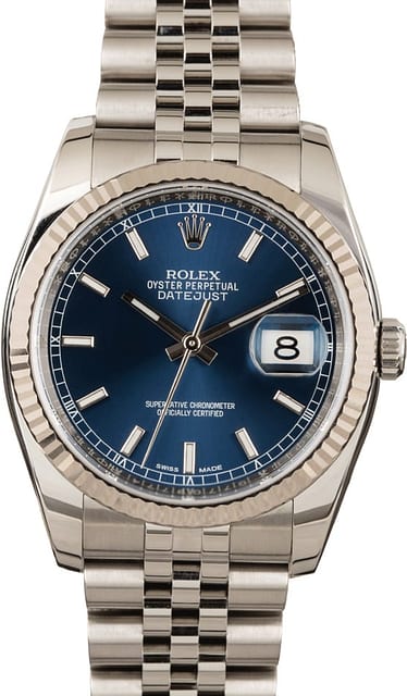 Rolex Datejust Blue Dial 116234