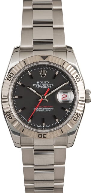 Men's Rolex Datejust Thunderbird 116264 Red Date Wheel