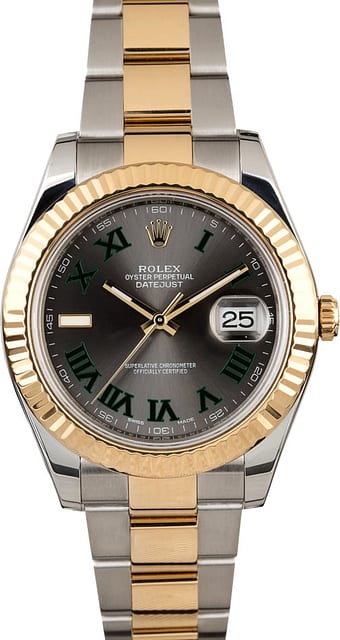 Unworn Rolex Datejust 116333 Slate Roman Dial