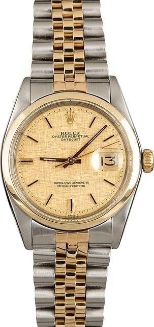 Rolex Datejust 1600 Linen 'Pie Pan' Dial