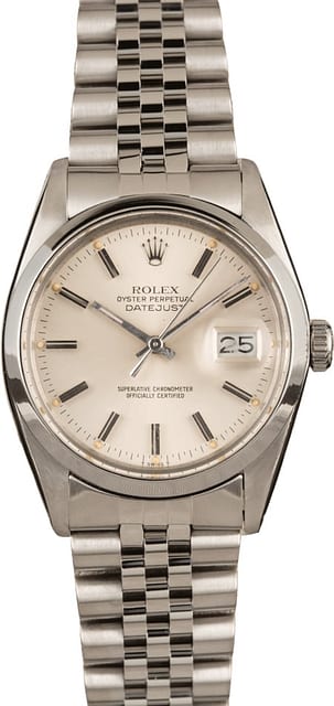 Used Rolex Datejustl 16000 Silver Dial