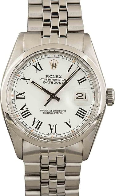 Rolex Datejust 16000 White Buckley Dial