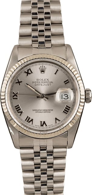 Pre-Owned Rolex Datejust 16234 Roman Markers