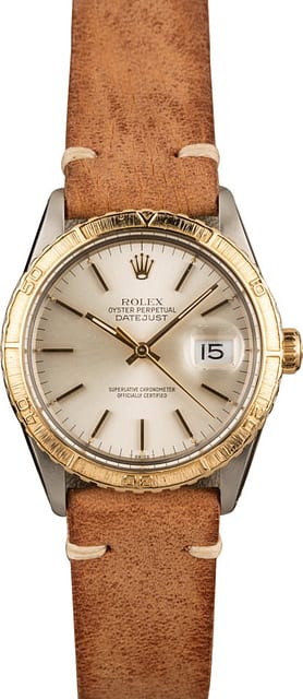 Used Rolex Thunderbird DateJust 16253 Leather Band