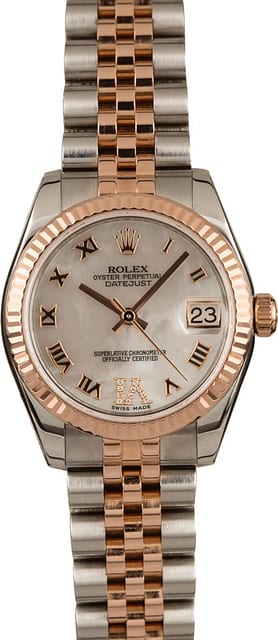 Pre-Owned Rolex Datejust 178271 Mother of Pearl