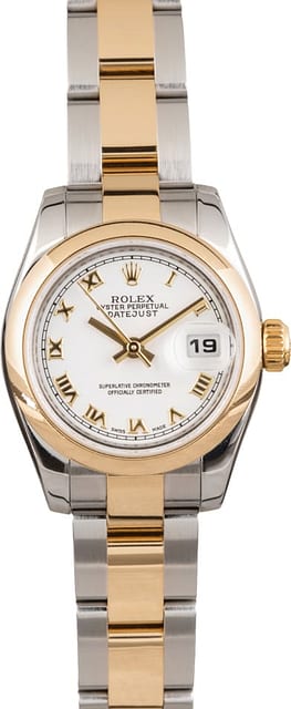 Used Ladies Rolex Datejust 179163 Roman Dial