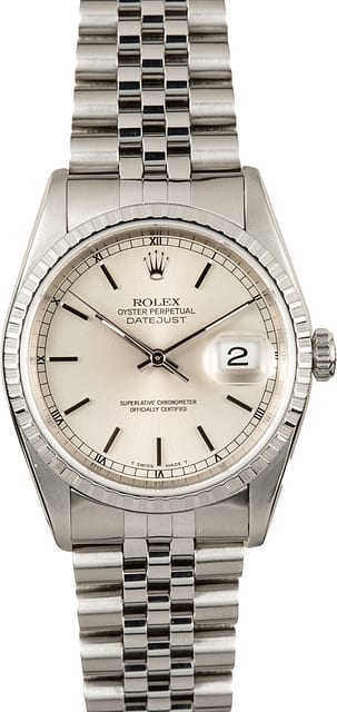 Rolex Datejust Stainless 16220 Jubilee
